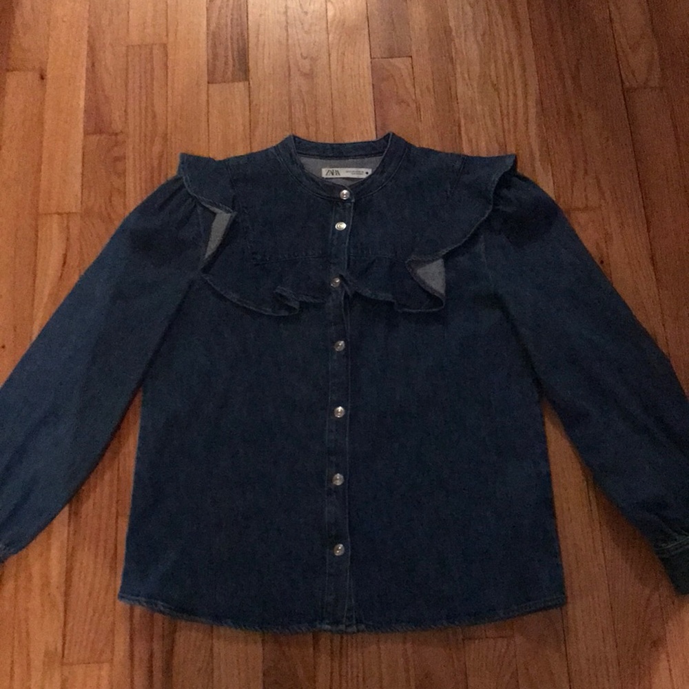 Zara denim shirt